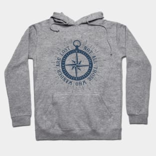 Nautical lettering: not all those who wander are lost Hoodie